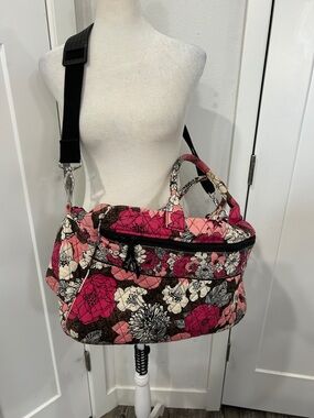 Vera Bradley Quilted Floral Weekend Tote Bag in Pink